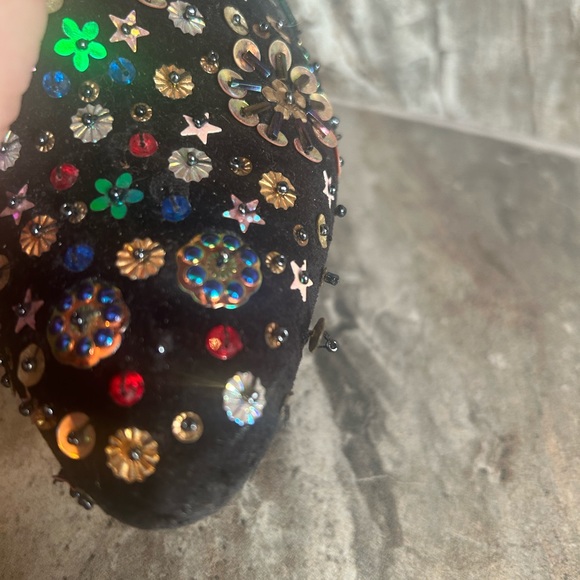 RARE Free People Sequin Ankle Boots - Picture 5 of 8